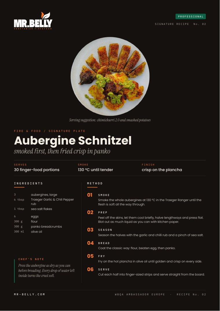 Recipe card: Aubergine Schnitzel